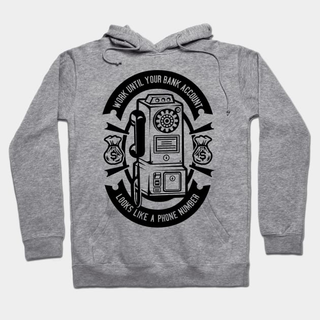 Phone Number Bank Account Hoodie by Z1